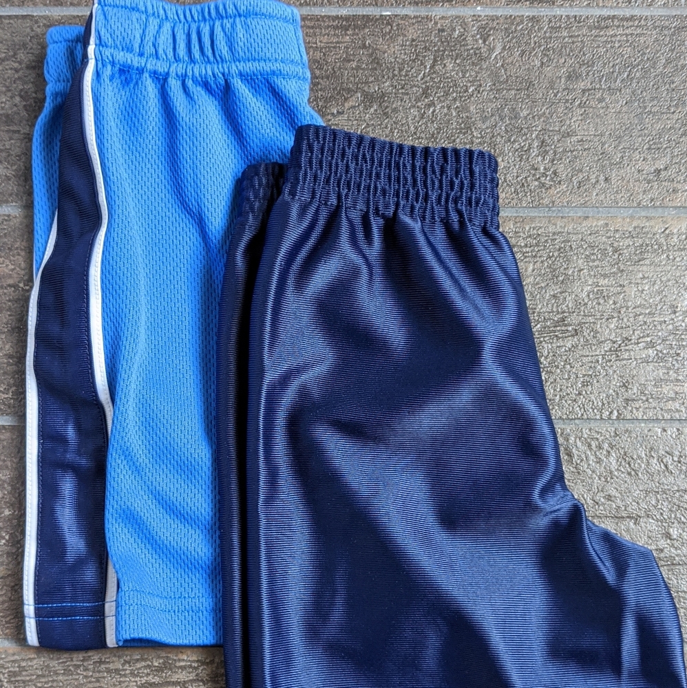 Toddler Blue Athletic Shorts (Pair)